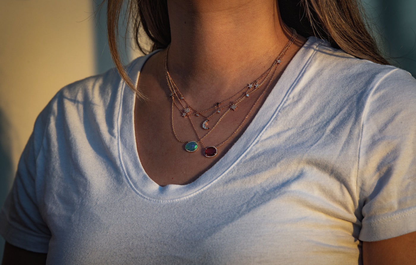 The "Inner Glow" Earthy Australian Opal Necklace