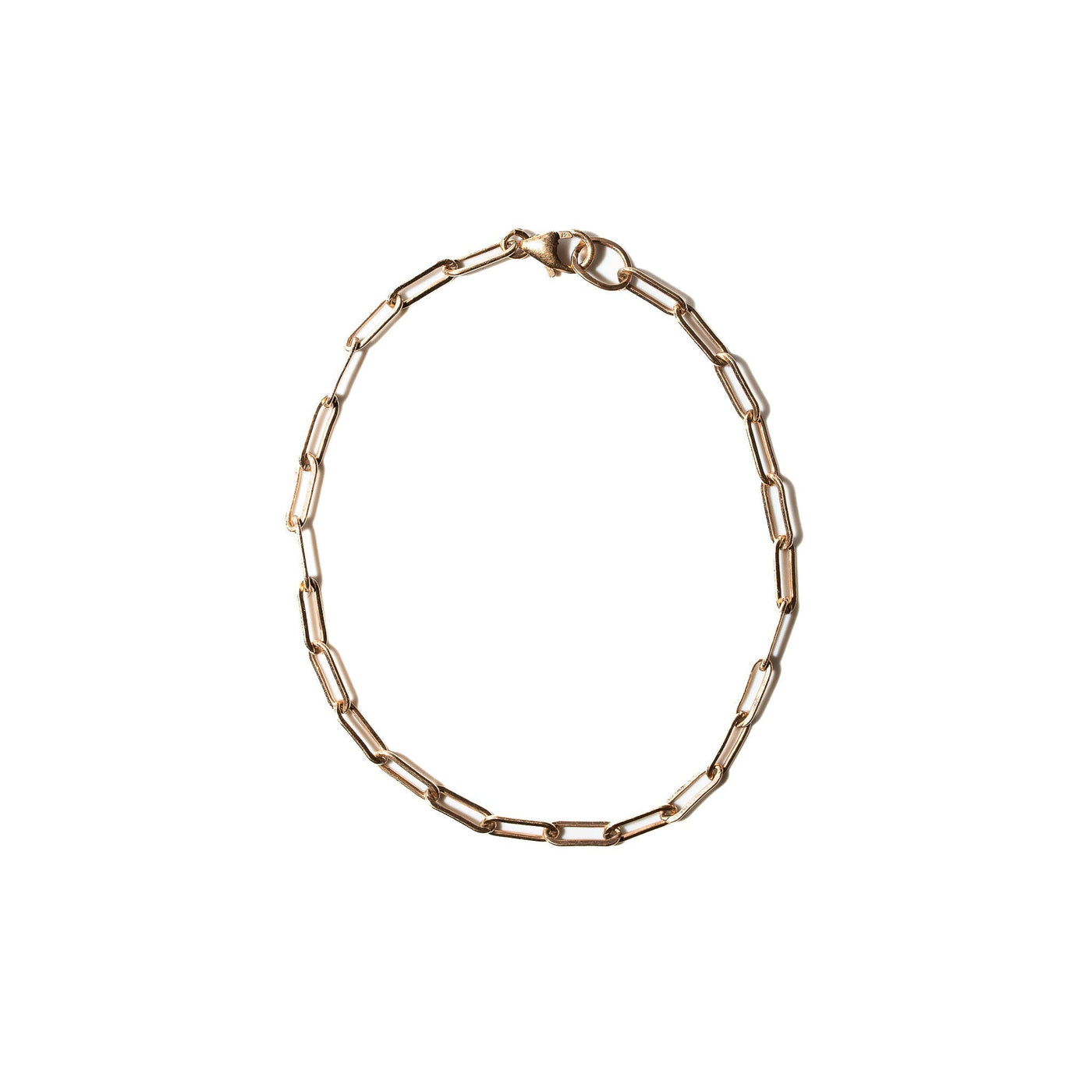 14K Yellow Gold Filled Paperclip Bracelet 03.