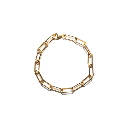 14K Yellow Gold Filled Paperclip Bracelet 01.