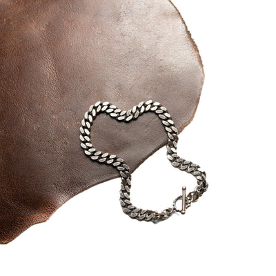 Cuban Link Chain Silver Bracelet