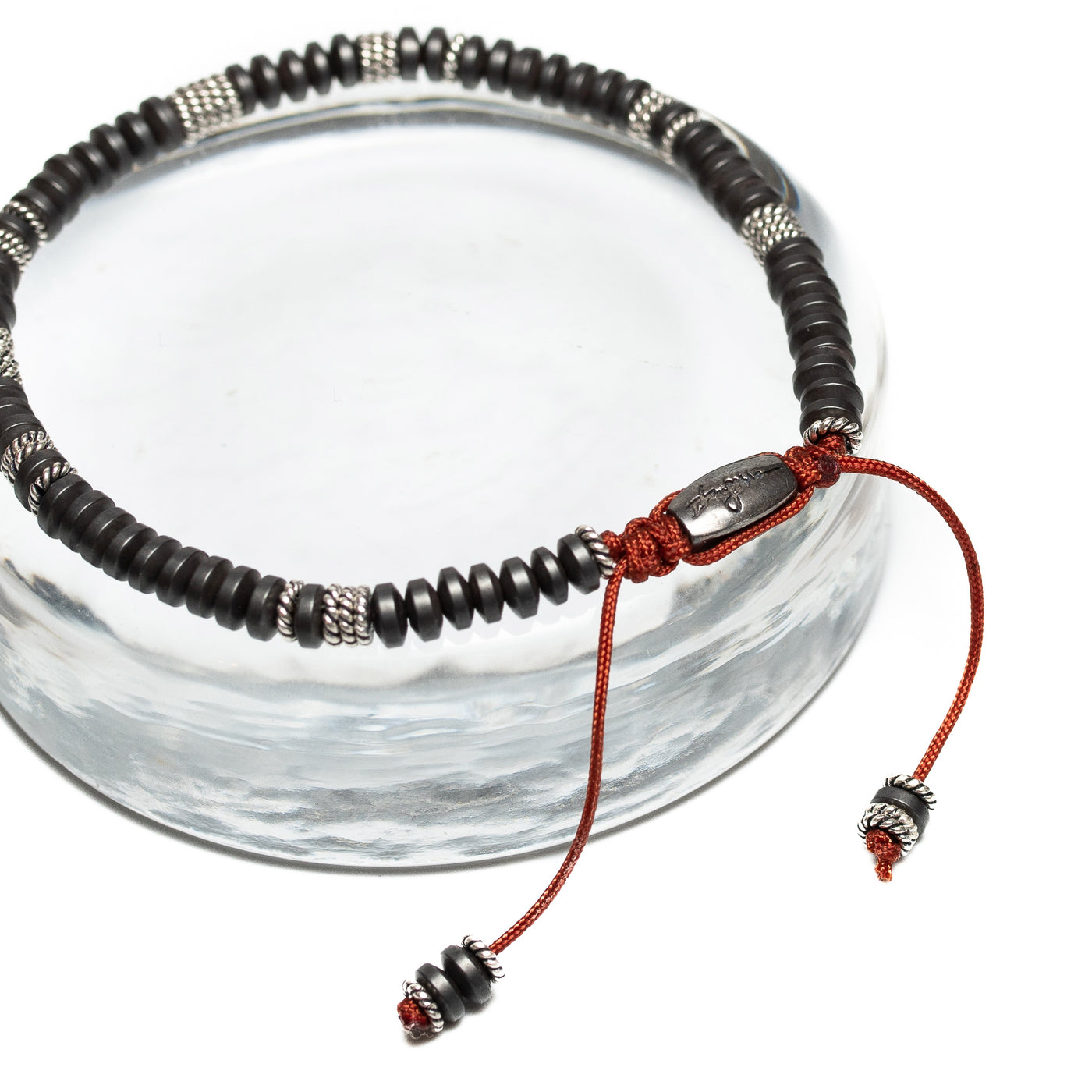 Vitality Hematite Bracelet with Red Cord