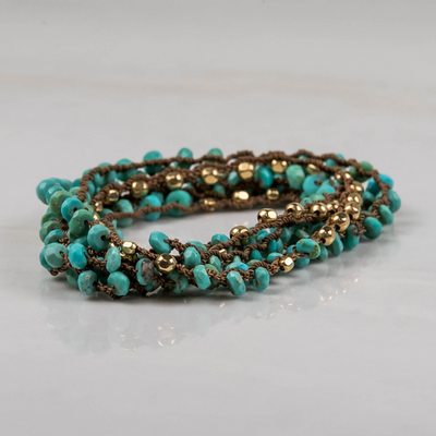 One Love Wrap Faceted Turquoise