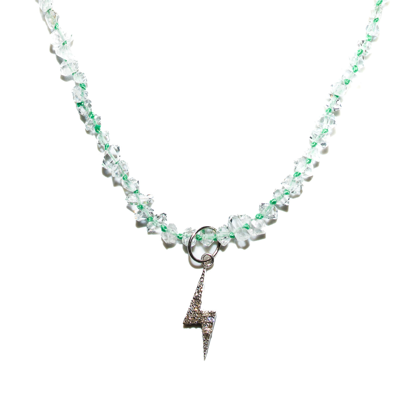 Hackamore Diamond Necklace with Thunder Pendant