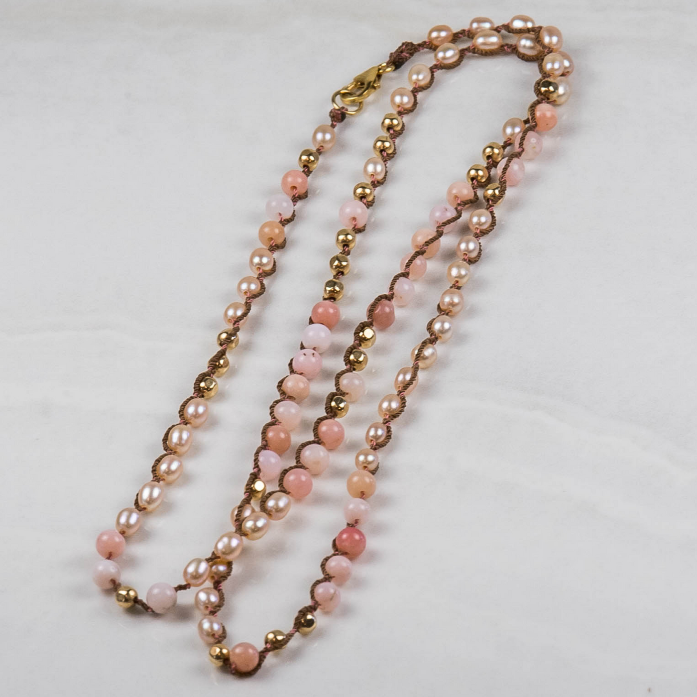 One Love Wrap Large Pink Opal and Pearl